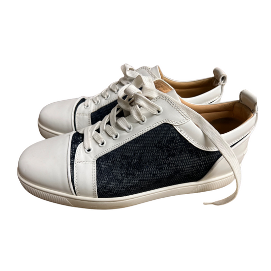 Christian Louboutin Louis Junior Sneakers (White Black)
