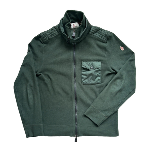 Moncler Maglia Grenoble Fleece Jacket (Dark Green)