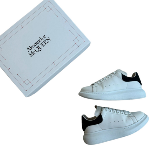 Alexander Mcqueen Sneakers (White Black) (Womens)