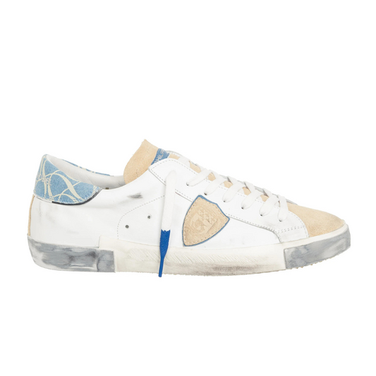 Philippe Model PRSX Sneakers (White Denim) (New)