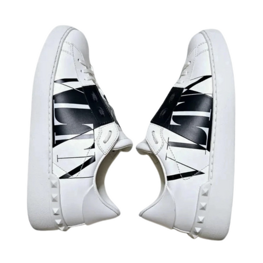 Valentino Garavani Open VLTN Sneakers (White Black) (Womens)