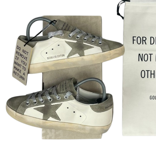 Golden Goose Superstar Special Edition Sneakers (City Grey) (New) (Womens)
