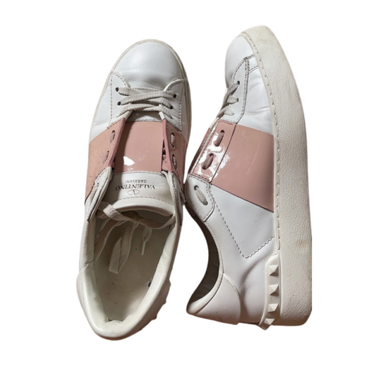 Valentino Garavani Open Sneakers (White Pink) (Womens)