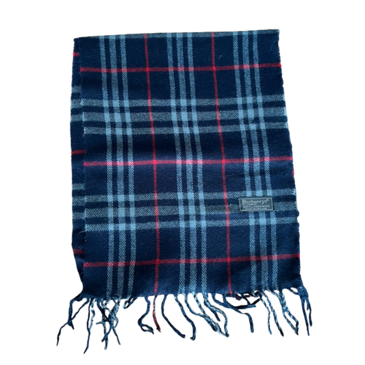Burberry Scarf (Navy) (Vintage)