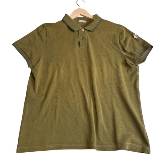 Moncler Maglia Polo Shirt (Olive Green)