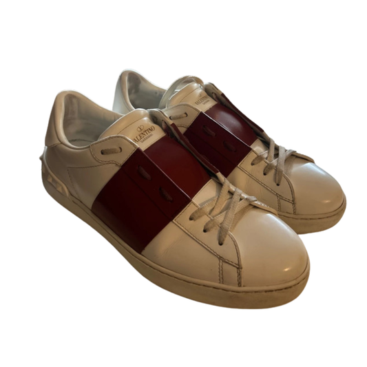 Valentino Garavani Open Sneakers (White Red)