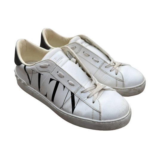 Valentino Garavani Open VLTN Sneakers (White Black) (Womens)