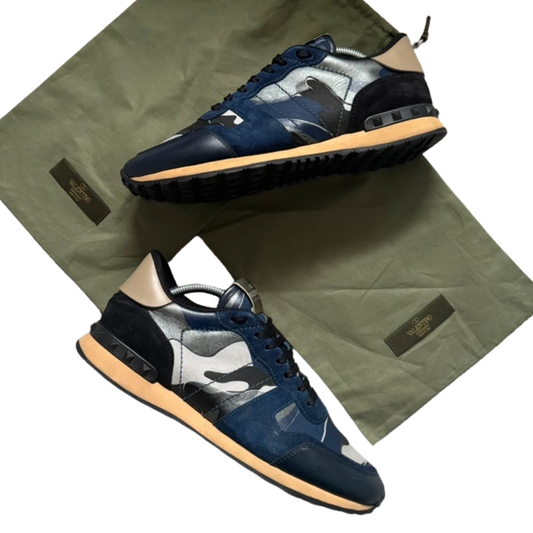 Valentino Garavani Rockrunner Sneakers (Navy)