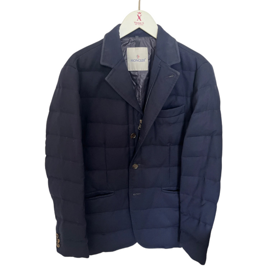 Moncler Rodin Quilted Down Jacket (Navy)