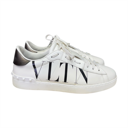 Valentino Garavani Rockstud VLTN Open Sneakers (White)