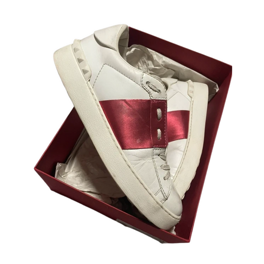 Valentino Garavani Open Sneakers (White Pink) (Womens)