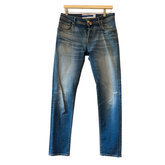Jacob Cohën Nick Distressed Slim fit Jeans (Navy Blue)