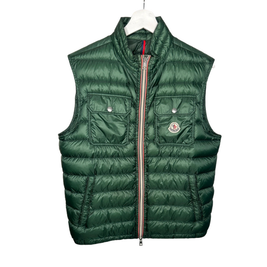 Moncler Gilet Down Vest (Dark Green)