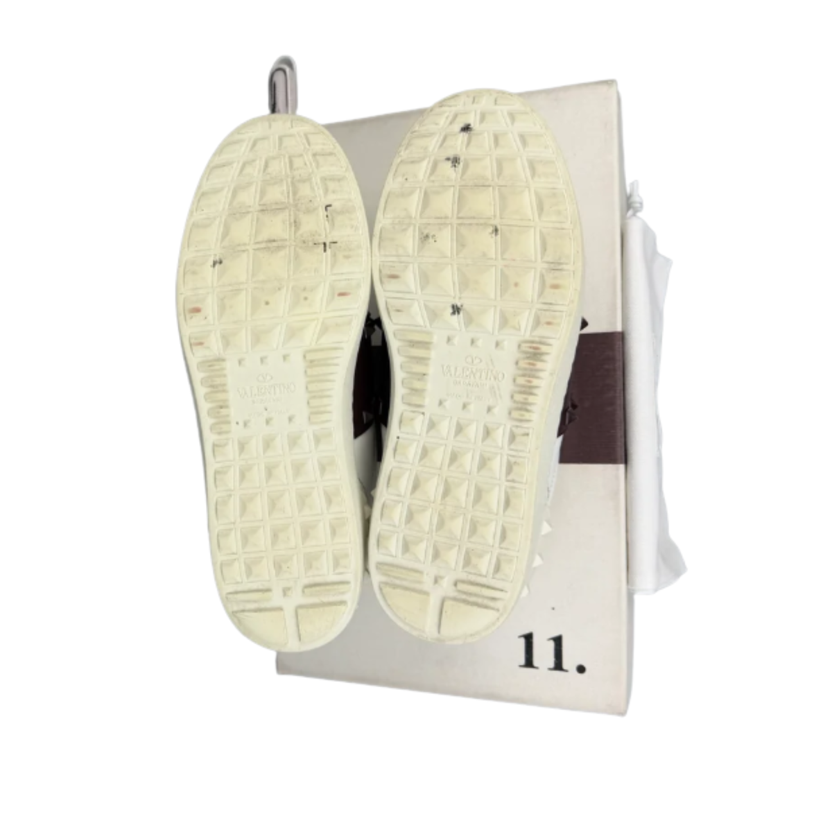 Valentino Garavani Open Sneakers (White Burgundy)