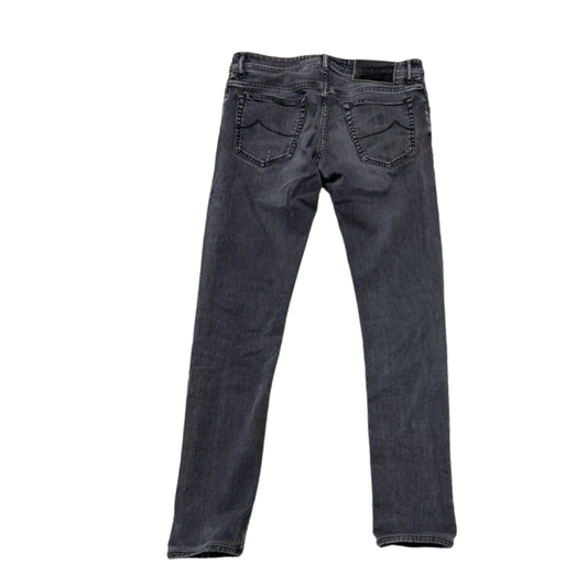 Jacob Cohën Nick Distressed Slim Fit Jeans (Black)