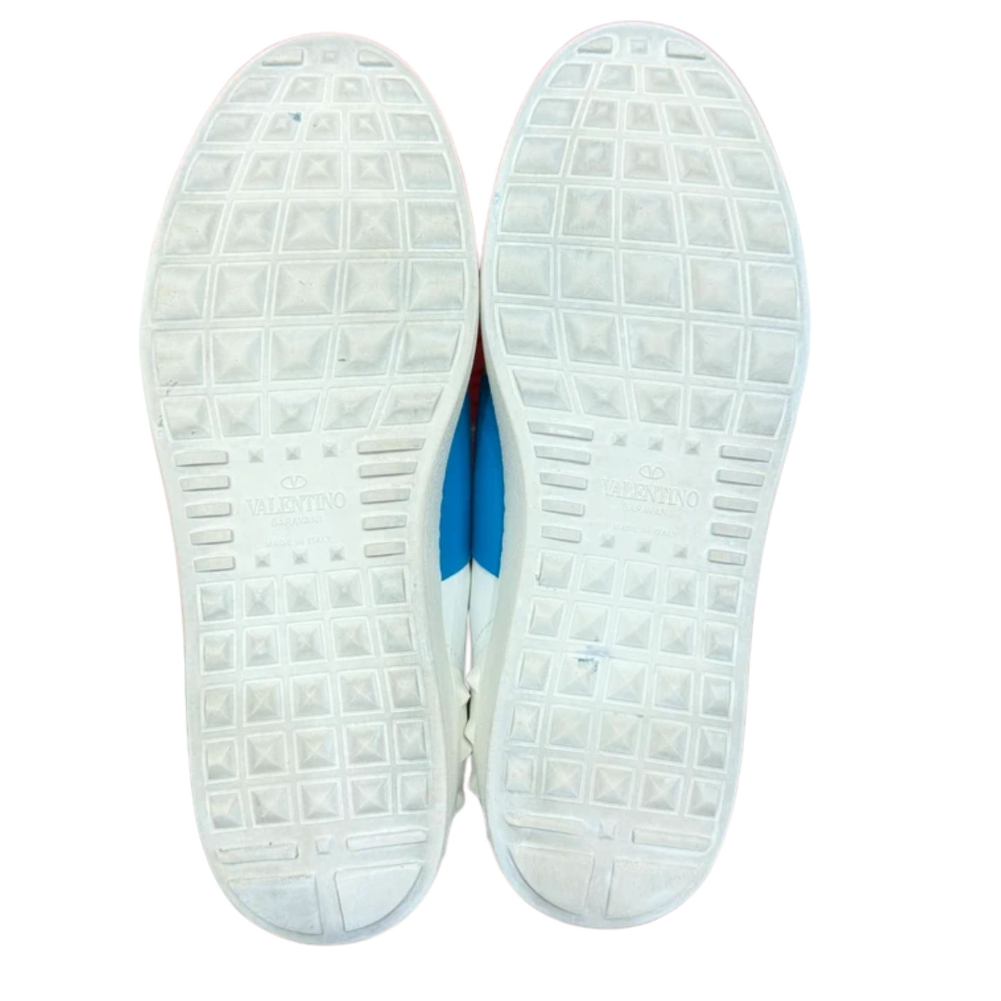 Valentino Garavani Open Sneakers (White Blue)