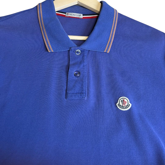 Moncler Maglia Polo Shirt (Navy Blue)