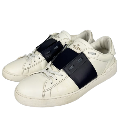 Valentino Garavani Open Sneakers (White navy)