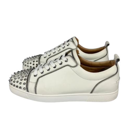 Christian Louboutin Louis Junior Spike Sneakers (White)