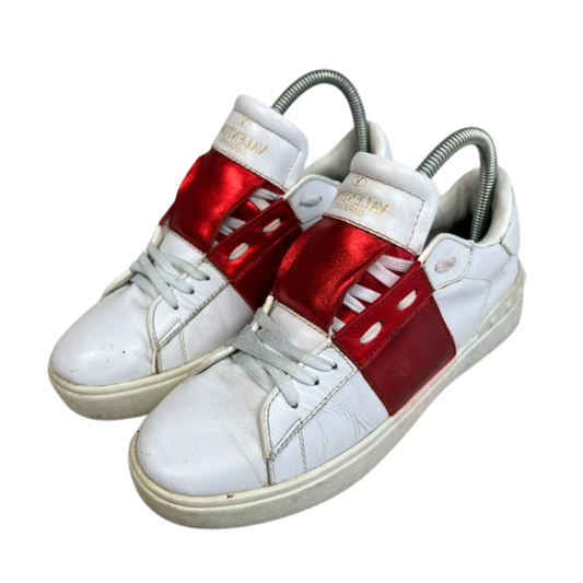 Valentino Open Sneakers (Red) (Womens)