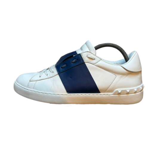 Valentino Garavani Open Sneakers (White Navy)