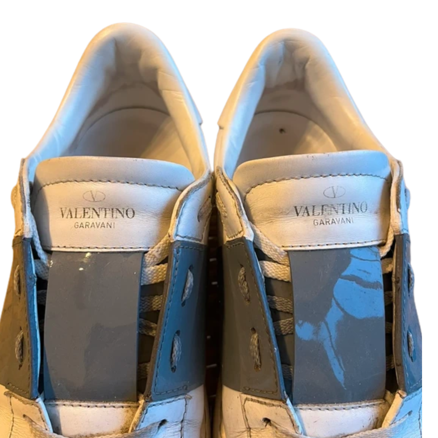 Valentino Garavani Open Sneakers (White Gray)