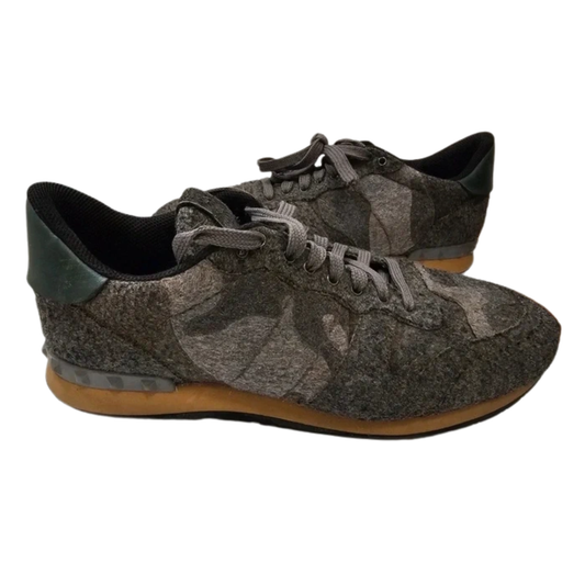 Valentino Camoflage Rockrunner Sneakers (Gray)