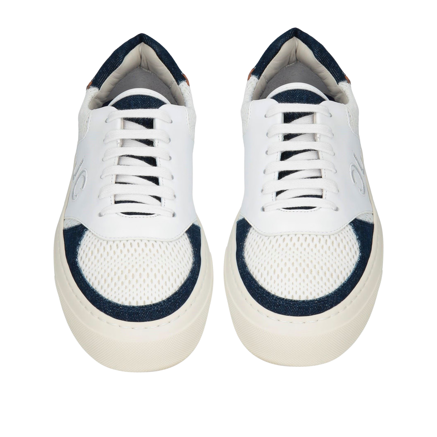Jacob Cohën Dreamer Low Top Sneakers (White Navy) (New)