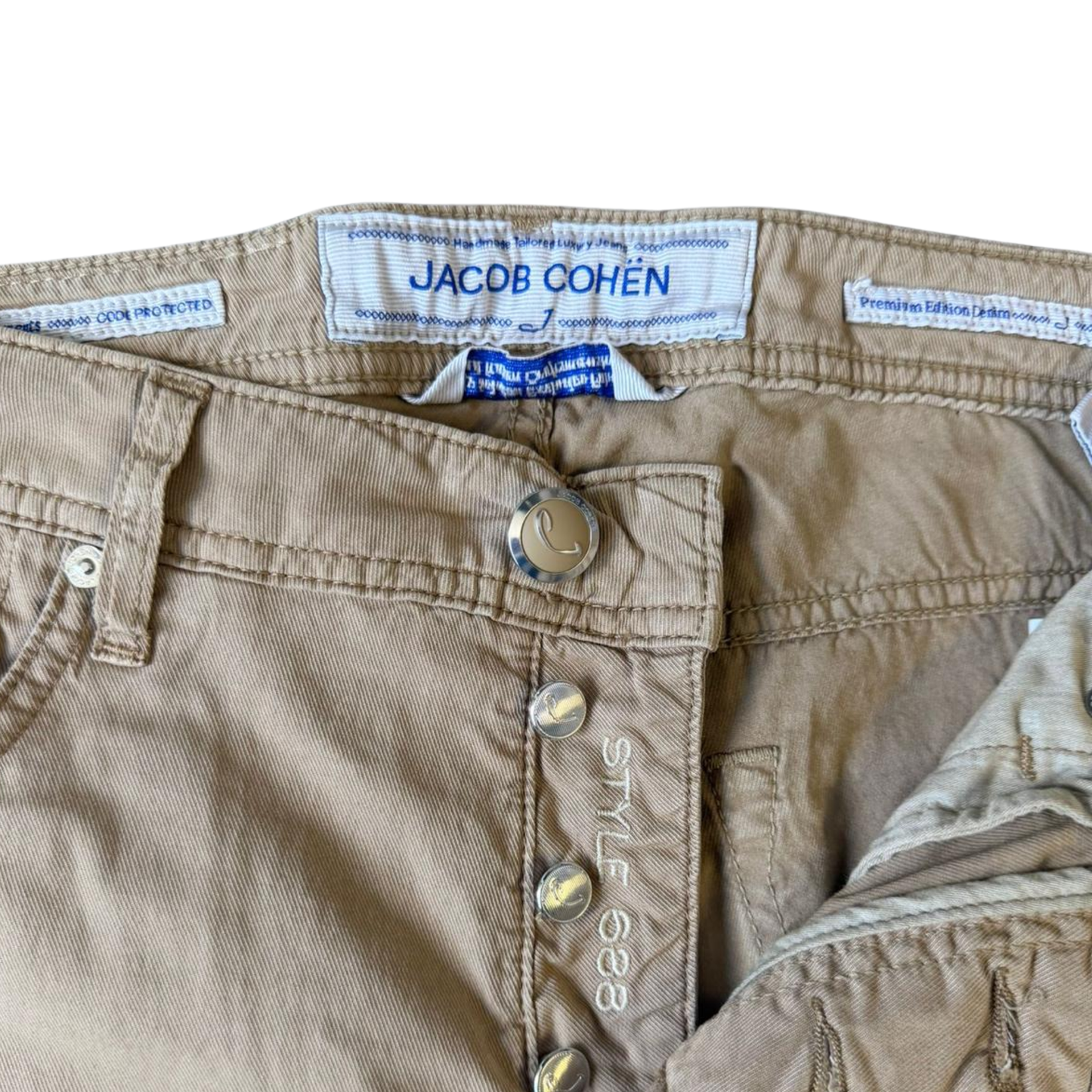 Jacob Cohën 688 Slim Fit Jeans (Beigie) (New)