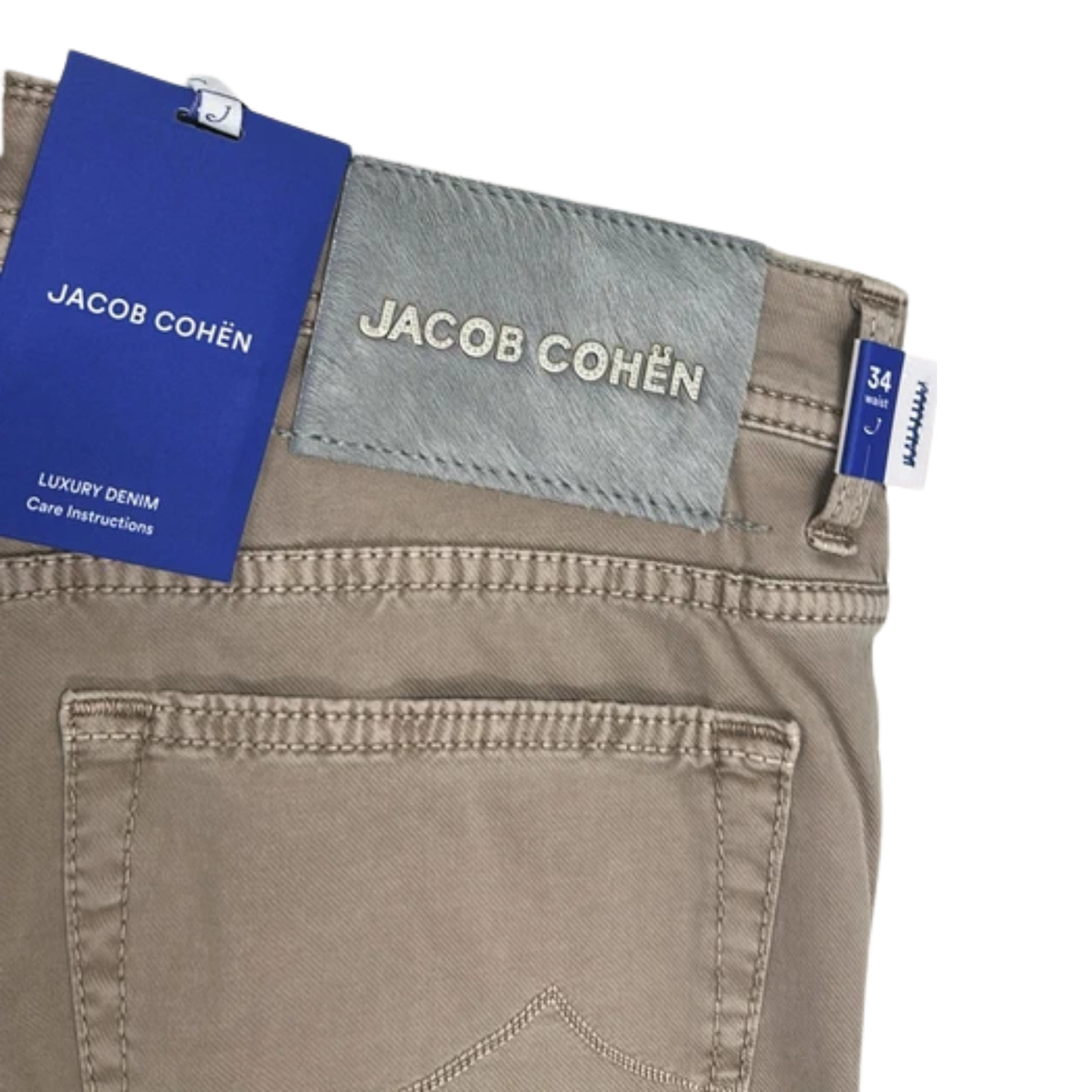 Jacob Cohën Bard Slim Fit Jeans (Beige) (New)