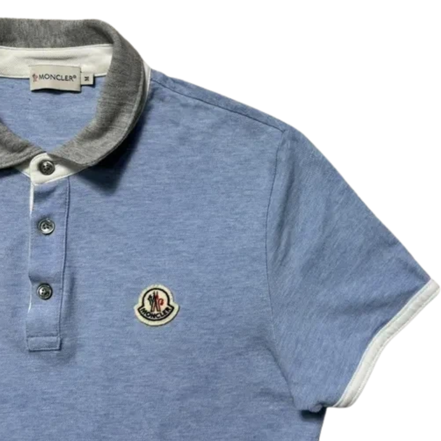 Moncler Maglia Polo Shirt (Blue)
