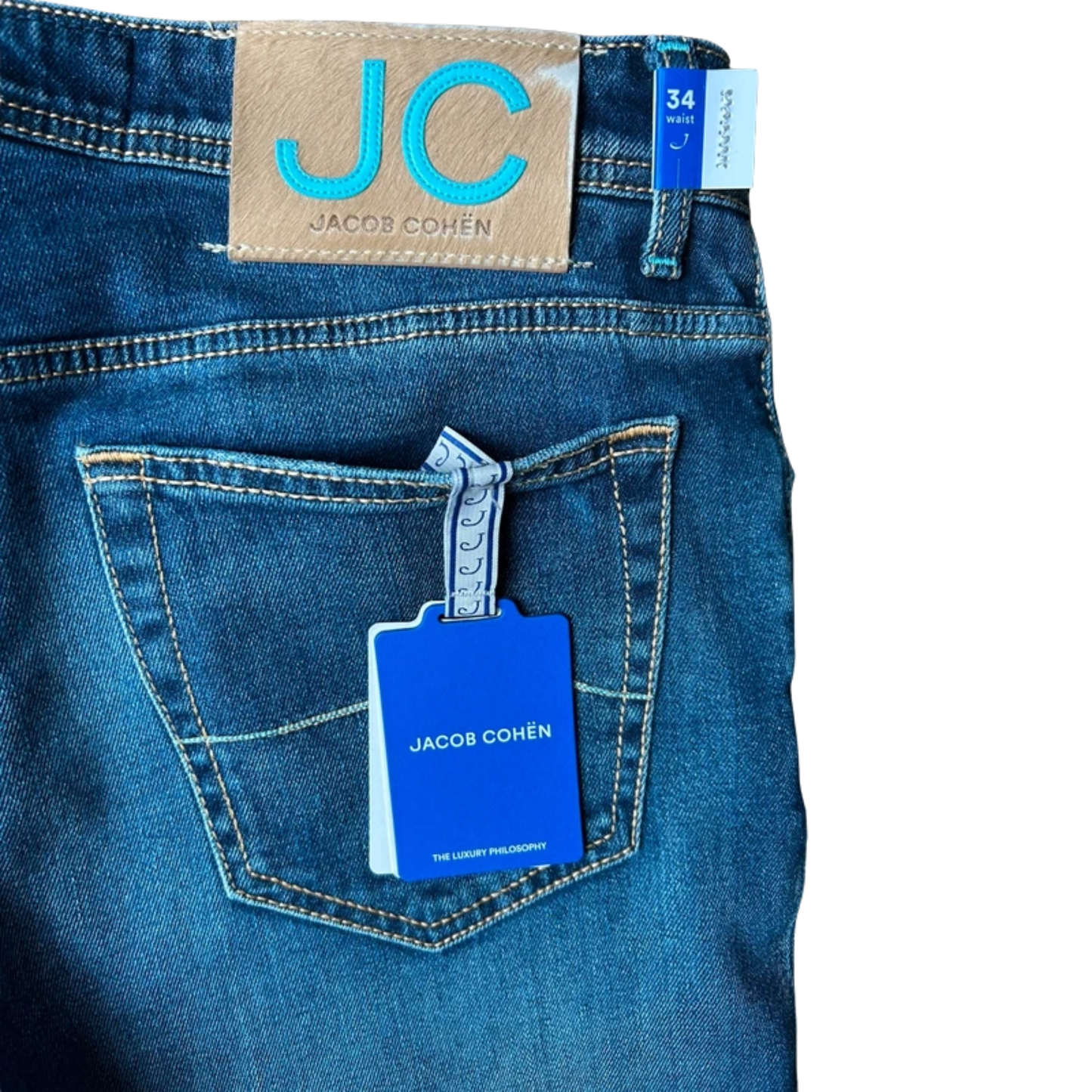 Jacob Cohën Bard Slim Fit Jeans (Navy) (New)