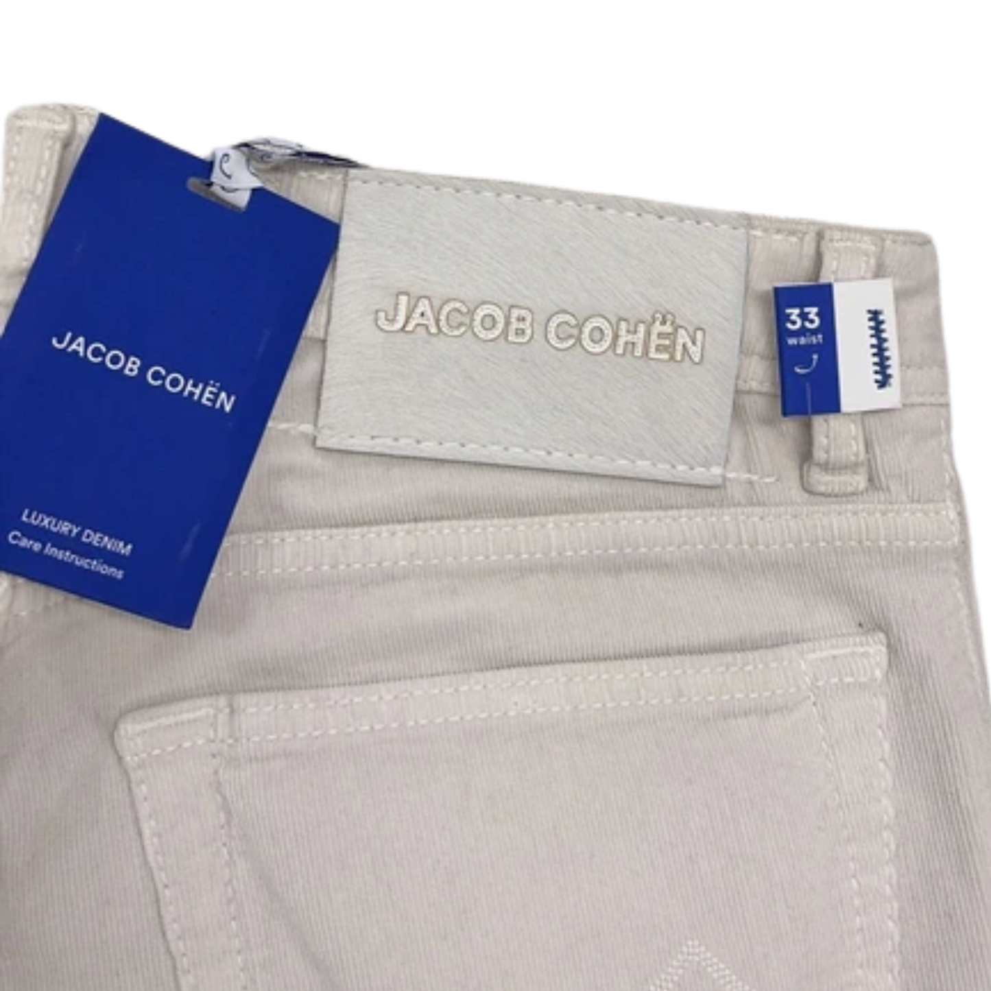 Jacob Cohën Nick Slim Fit Jeans (Cream) (New)