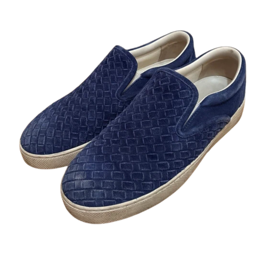 Bottega Veneta Low Slip-on Sneakers (Navy)