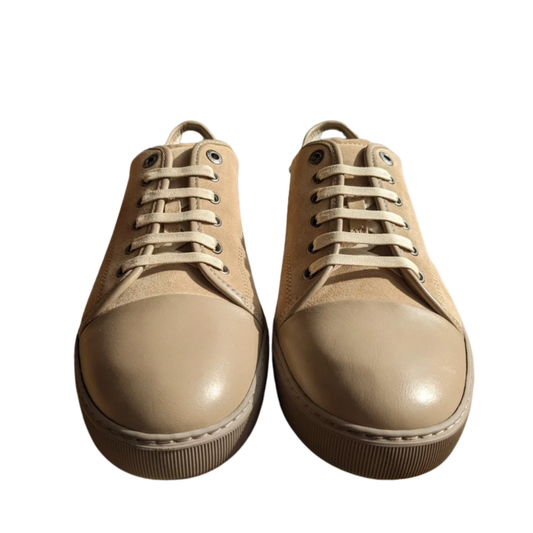 Lanvin Cap Toe Sneakers (Beige) (NEW)