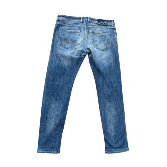 Jacob Cohën 622 Slim Fit Jeans (Navy Blue)