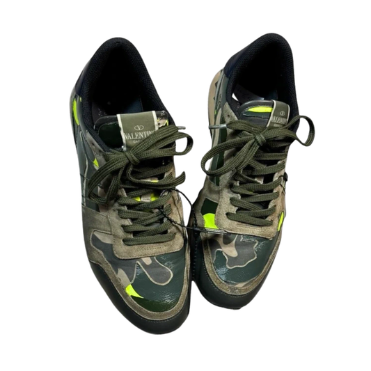 Valentino Garavani Rockrunner Sneakers (Khaki & Green)