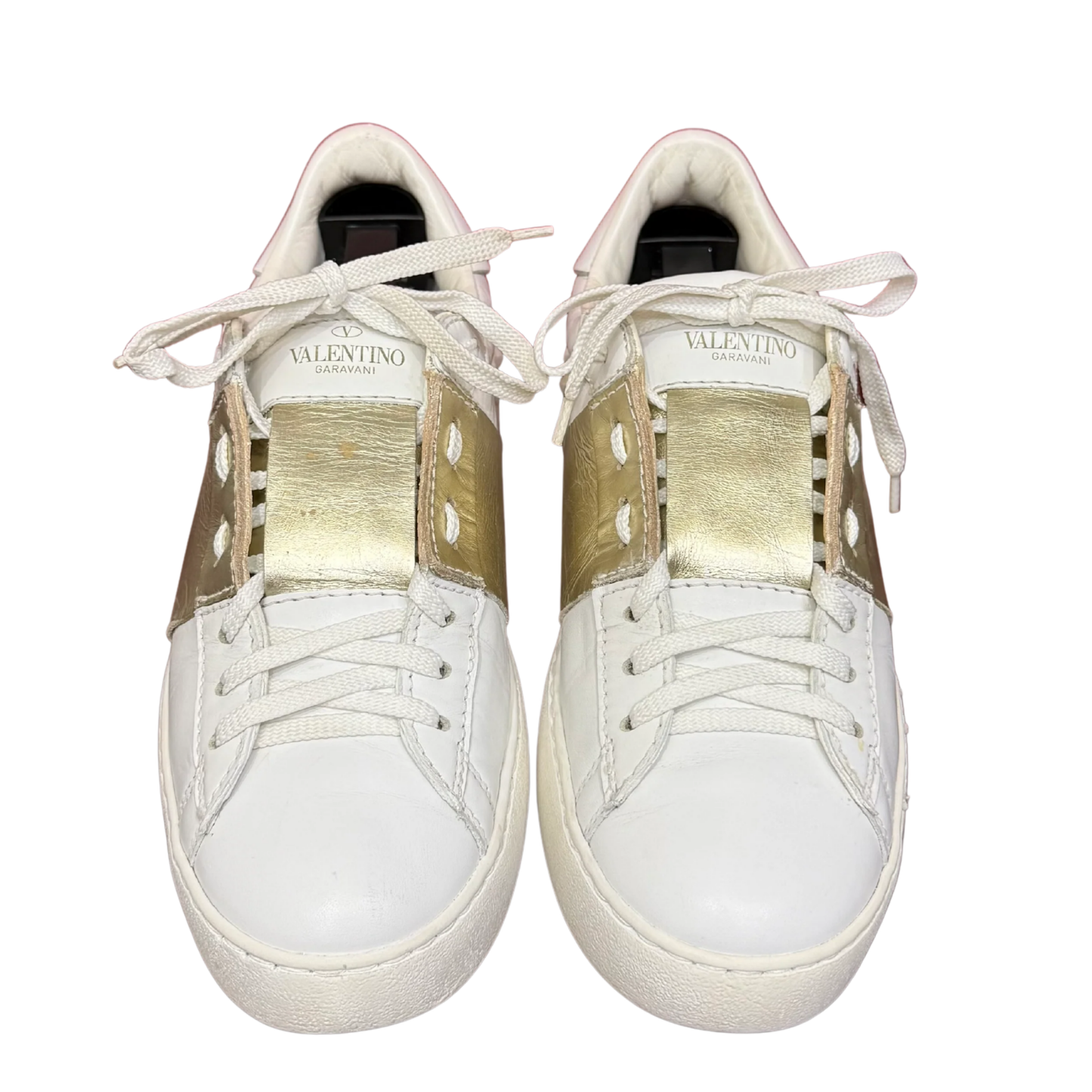Valentino Open Sneakers (Gold) (Womens)