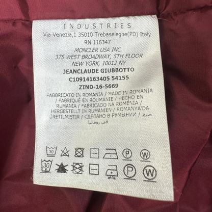 Moncler Jeanclaude Windbreaker Jacket (Burgundy)
