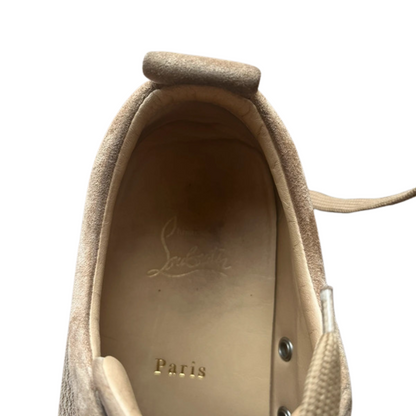 Christian Louboutin Louis Junior Spike Sneakers (Beige)
