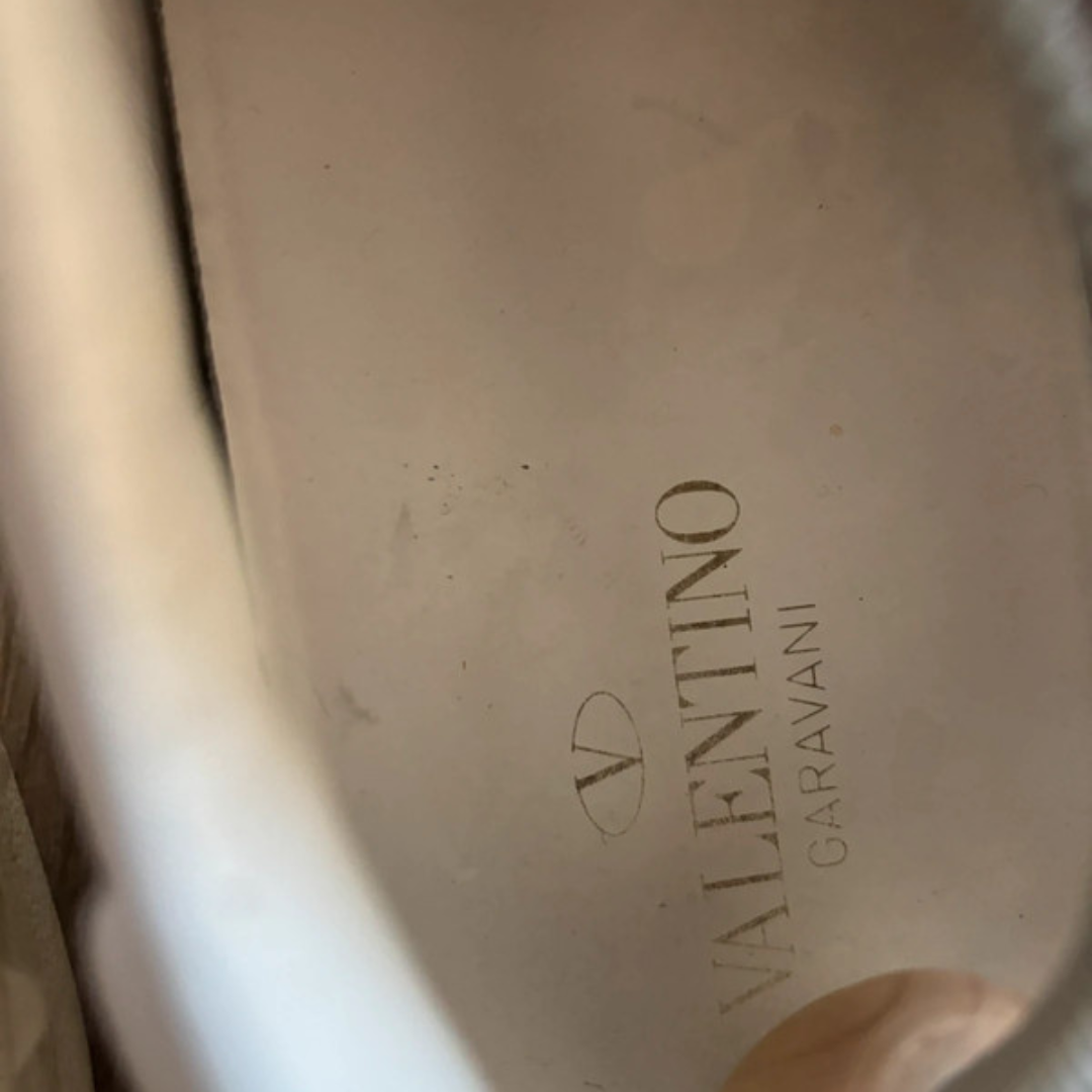 Valentino Garavani Open Sneakers (White Navy)