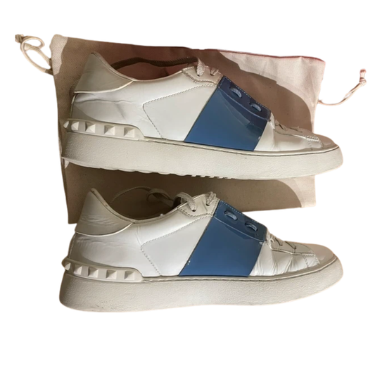 Valentino Garavani Open Sneakers (White Blue)