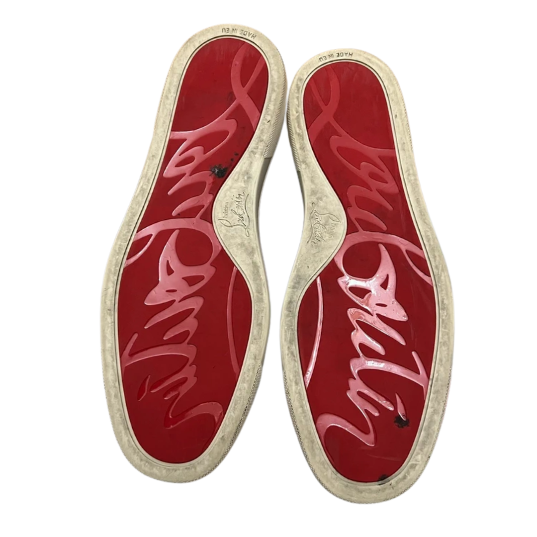 Christian Louboutin Louis Spike High Top Sneakers (Brown)