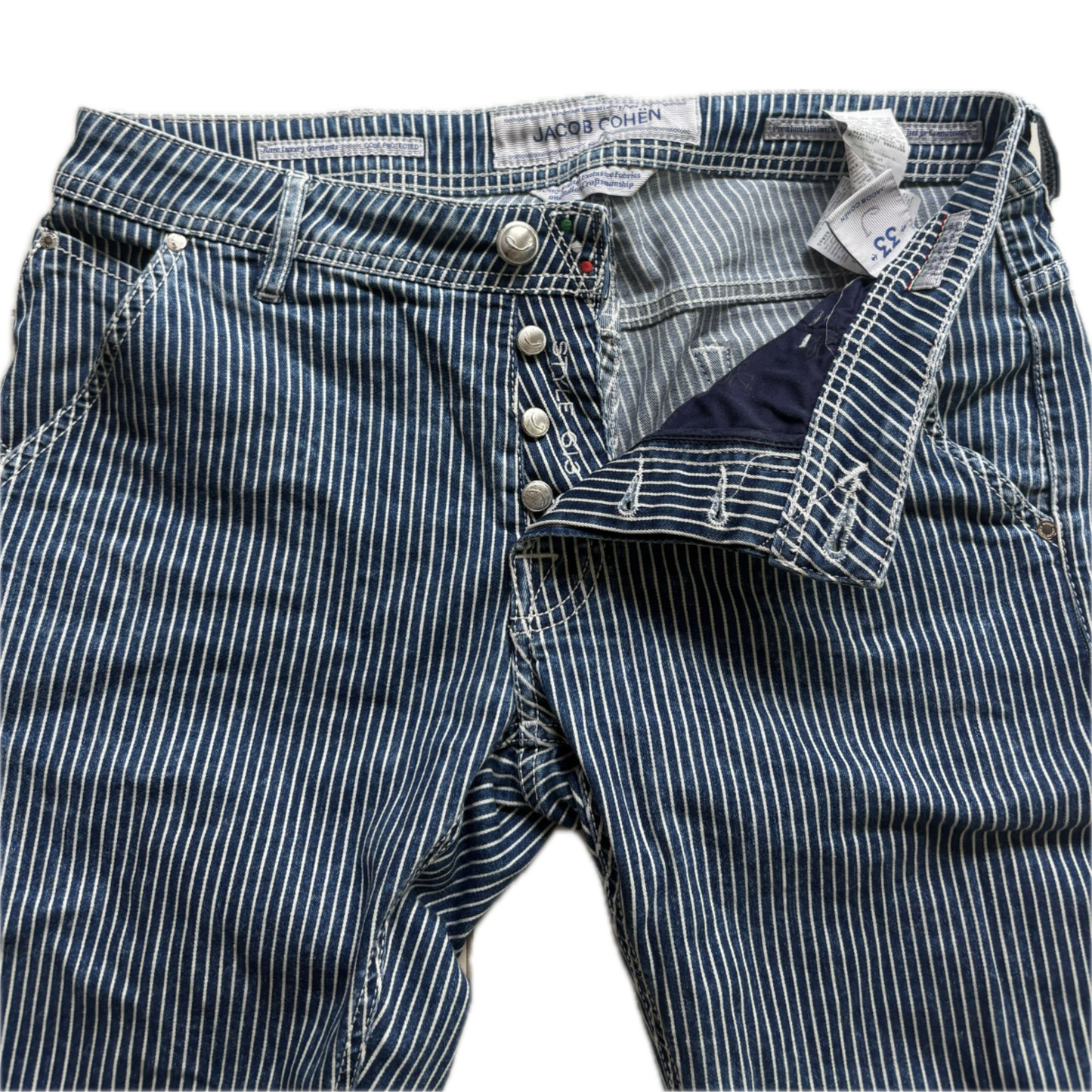 Jacob Cohën 613 Slim Fit Jeans (Stripe)