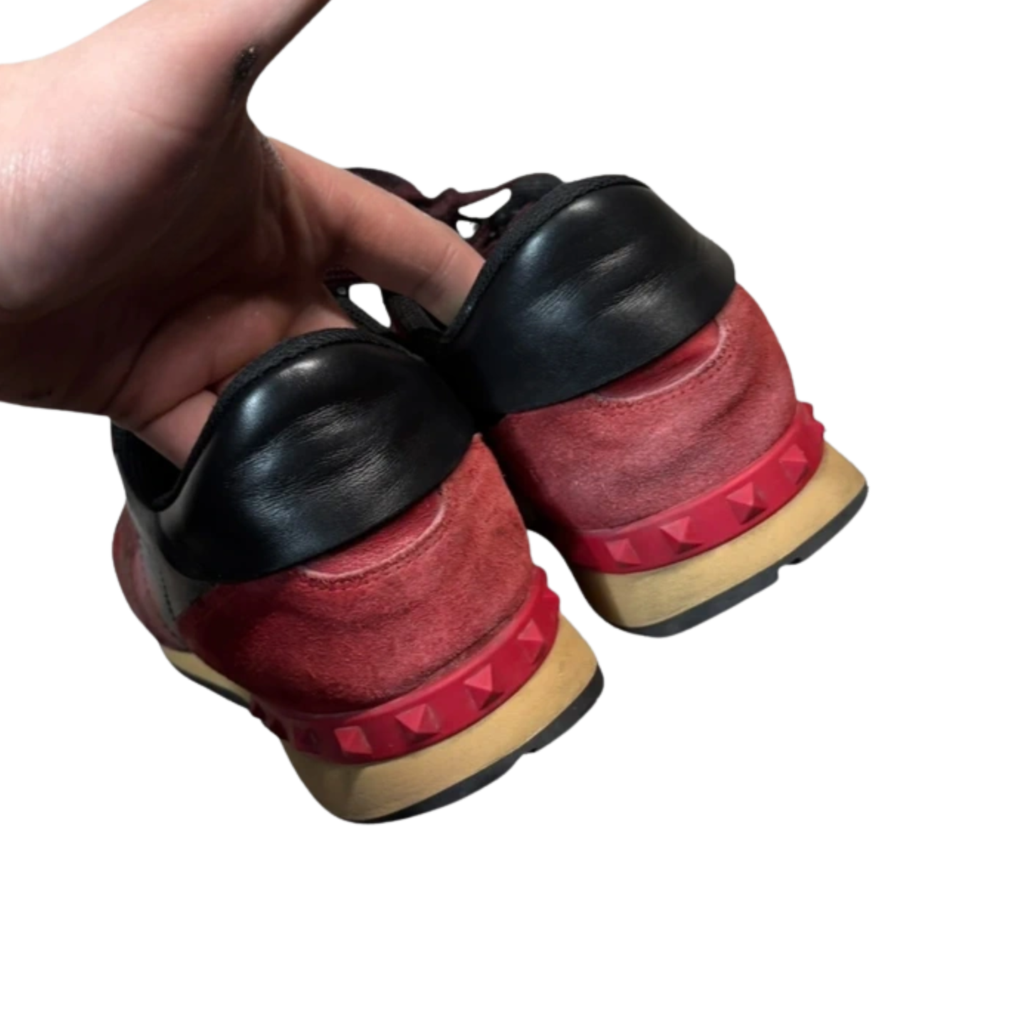 Valentino Camoflage Rockrunner Sneakers (Red)