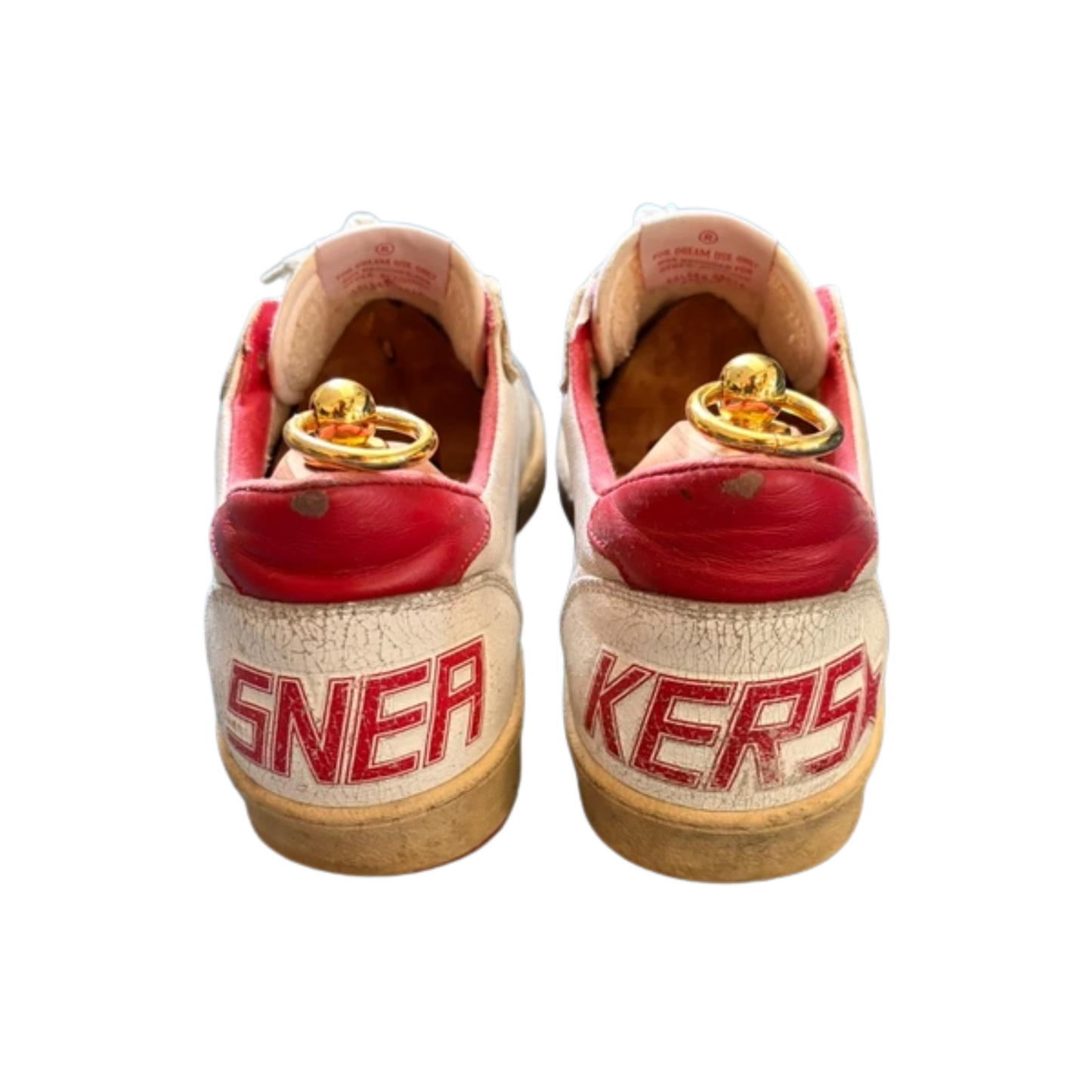 Golden Goose Ballstar Sneakers (White Red)