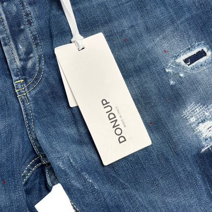 Dondup Mius Distressed Skinny-fit Jeans (Navy) (New)