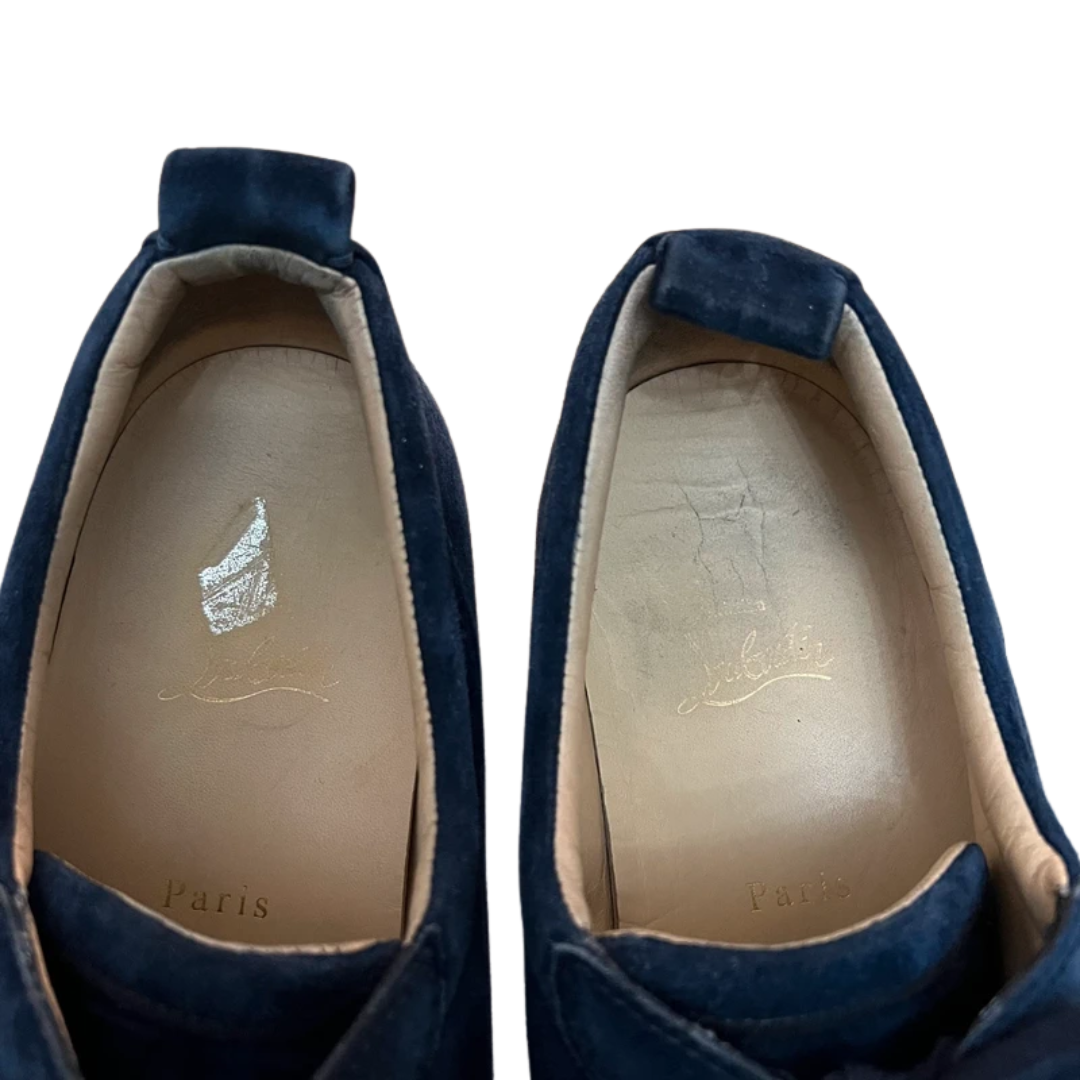 Christian Louboutin Louis Junior Spike Sneakers (Navy)