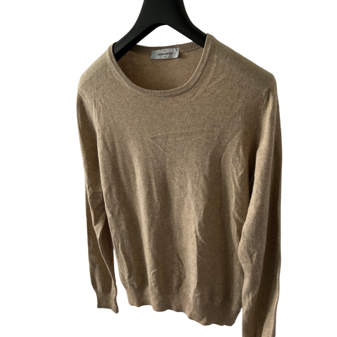 Gran Sasso Cashmere Blend Sweater (Beige)