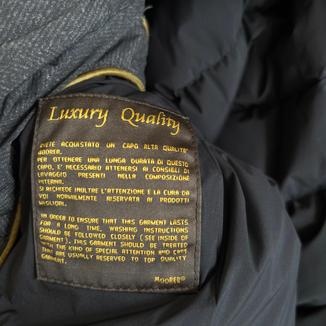 Moorer Quilted Down Jacket (Dark Grey)